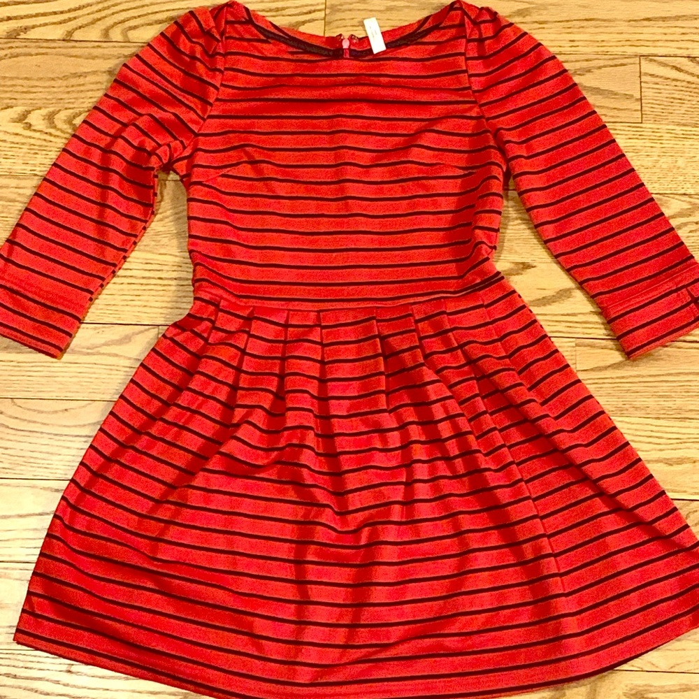 Striped Red dress - LIKE NEW!